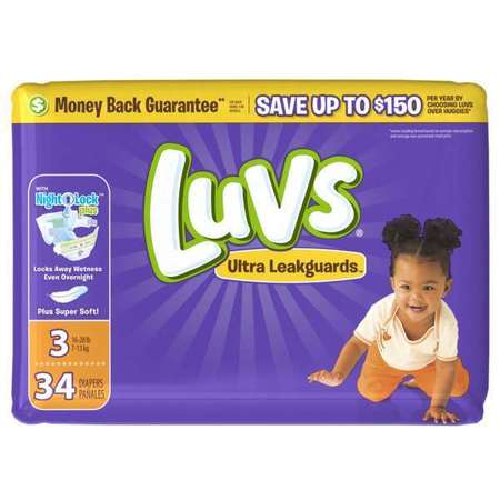Luvs Luvs Diaper Jumbo Pack - Size 3, PK136 85924